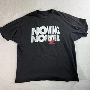 Vintage Honda No Wing No Prayer T-Shirt‎ Red Riders Black Men’s Large
